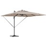 Parasol Roma Taupe 286 x 284 x 270 cm Aluminium et polyester 522186522186