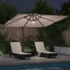 Parasol Roma Taupe 286 x 284 x 270 cm Aluminium et polyester 522186522186