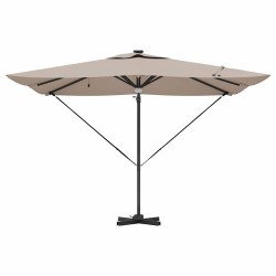 Parasol Roma Taupe 286 x 284 x 270 cm Aluminium et polyester 522186522186