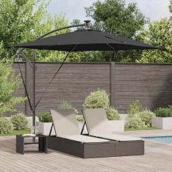 Parasol Noir 249 x 249 x 250 cm Polyester et Aluminium 522295522295