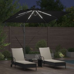 Parasol Noir 249 x 249 x 250 cm Polyester et Aluminium 522295522295