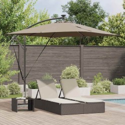 Parasol Taupe 249 x 249 x 250 cm Polyester et Aluminium 522296522296