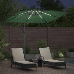 Parasol Vert 249 x 249 x 250 cm Polyester et Aluminium 522298522298