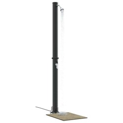 Douche solaire extérieure Noir 217 cm PVC et Aluminium 522303522303