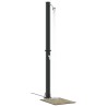 Douche solaire extérieure Noir 217 cm PVC et Aluminium 522303522303