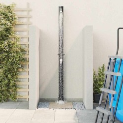 Douche solaire extérieure Noir 217 cm PVC et Aluminium 522303522303