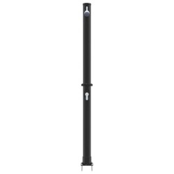 Douche solaire extérieure Noir 217 cm PVC et Aluminium 522303522303