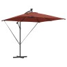 Parasol Terre cuite 249 x 249 x 250 cm Polyester et Aluminium 522325522325