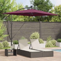 Parasol Bordeaux 294 x 200 x 270 cm Polyester et Aluminium 522326522326