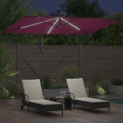 Parasol Bordeaux 294 x 200 x 270 cm Polyester et Aluminium 522326522326