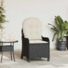 Fauteuil inclinable avec coussin Noir 56 x 66 x 95 cm polyrotin 522330522330