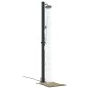 Douche solaire extérieure Noir 217 cm PVC et Aluminium 522331522331