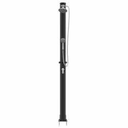 Douche solaire extérieure Noir 217 cm PVC et Aluminium 522332522332