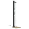 Douche solaire extérieure Noir 217 cm PVC et Aluminium 522332522332