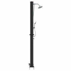 Douche solaire extérieure Noir 217 cm PVC et Aluminium 522332522332