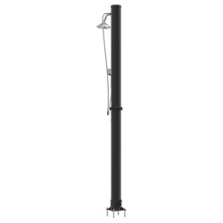 Douche solaire extérieure Noir 217 cm PVC et Aluminium 522332522332