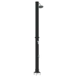 Douche solaire extérieure Noir 217 cm PVC et Aluminium 522333522333
