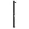 Douche solaire extérieure Noir 217 cm PVC et Aluminium 522333522333