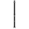 Douche solaire extérieure Noir 217 cm PVC et Aluminium 522333522333