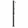 Douche solaire extérieure Noir 217 cm PVC et Aluminium 522336522336