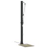 Douche solaire extérieure Noir 217 cm PVC et Aluminium 522336522336