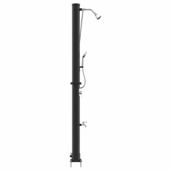 Douche solaire extérieure Noir 217 cm PVC et Aluminium 522336522336