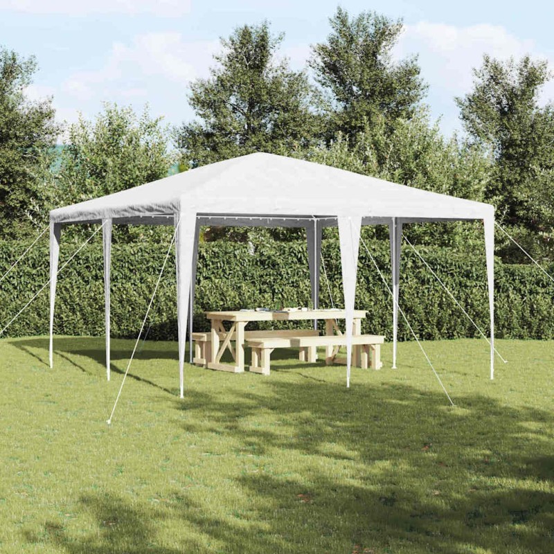 Tente de fête Blanc 400 x 400 x 266 cm Polyéthylène et acier 522338522338