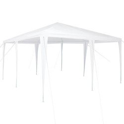 Tente de fête Blanc 400 x 400 x 266 cm Polyéthylène et acier 522338522338