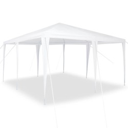 Tente de fête Blanc 400 x 400 x 266 cm Polyéthylène et acier 522338522338