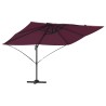 Parasol Bordeaux 351 x 250 x 260 cm Polyester et Aluminium 522339522339