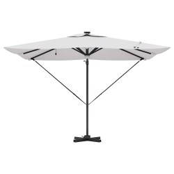 Parasol Roma Beige 286 x 284 x 270 cm Aluminium et polyester 522341522341