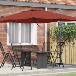 Parasol Terre cuite 351 x 250 x 260 cm Polyester et Aluminium 522342522342
