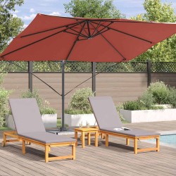 Parasol Terre cuite 351 x 250 x 260 cm Polyester et Aluminium 522342522342