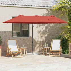 Parasol Terre cuite 372 x 198 x 243 cm Polyester et Aluminium 522345522345
