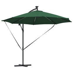 Parasol Vert 294 x 294 x 248 cm Polyester et Aluminium 522346522346