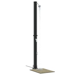 Douche solaire extérieure Noir 217 cm PVC et Aluminium 522354522354