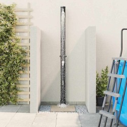 Douche solaire extérieure Noir 217 cm PVC et Aluminium 522354522354