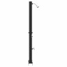 Douche solaire extérieure Noir 217 cm PVC et Aluminium 522354522354