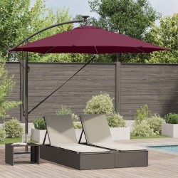 Parasol Bordeaux 294 x 294 x 248 cm Polyester et Aluminium 522355522355