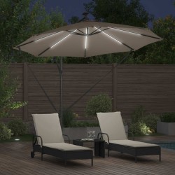 Parasol Taupe 294 x 294 x 248 cm Polyester et Aluminium 522358522358