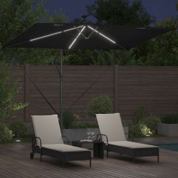 Parasol Noir 294 x 200 x 270 cm Polyester et Aluminium 522359522359