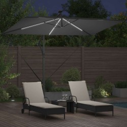 Parasol Anthracite 294 x 200 x 270 cm Polyester et Aluminium 522360522360