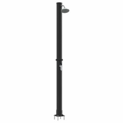 Douche solaire extérieure Noir 217 cm PVC et Aluminium 522371522371