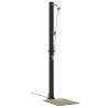 Douche solaire extérieure Noir 217 cm PVC et Aluminium 522372522372