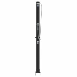 Douche solaire extérieure Noir 217 cm PVC et Aluminium 522372522372