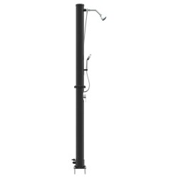 Douche solaire extérieure Noir 217 cm PVC et Aluminium 522372522372