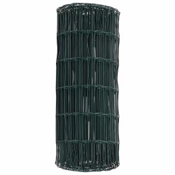 Clôture Euro Vert 0,8 x 25 m Fer revêtu de PVC 522512522512
