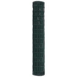 Clôture Euro Vert 1,5 x 10 m Fer revêtu de PVC 522528522528