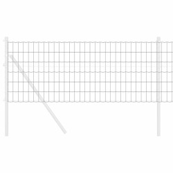 Clôture Euro Gris 0,4 x 25 m Fer revêtu de PVC 522753522753