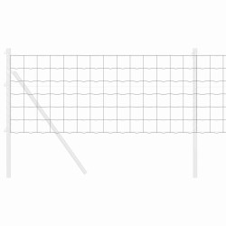 Clôture Euro Gris 0,6 x 25 m Fer revêtu de PVC 522756522756
